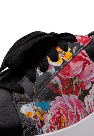 must-have Sneaker Hirschleder schwarz/floral