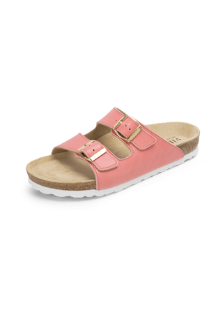 olivenblattgegerbte Pantolette Softnappa soft pink