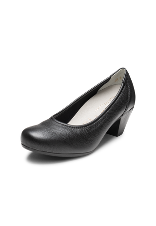 klassischer Pumps Hirschleder schwarz