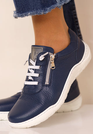 aktiver Sneaker Hirschleder marine