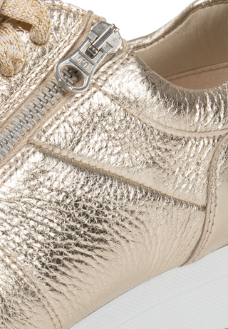 liebevoller Sneaker Hirschleder gold