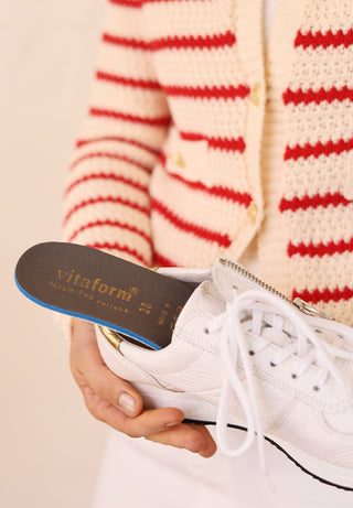 exklusiver Sneaker Hirschleder weiß