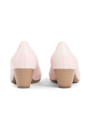 femininer Pumps Hirschleder puder