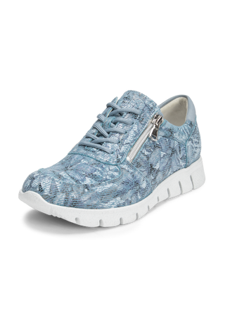 urbaner Sneaker Veloursleder jeansblau