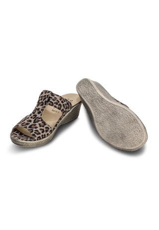 wilde Pantolette Softnappa leopard