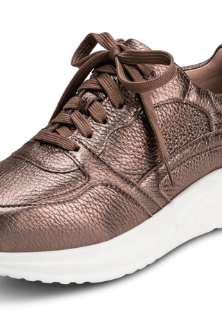 extrabreiter Sneaker Hirschleder bronze