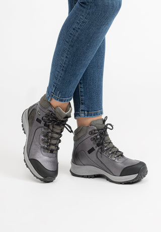 formstarke Trekkingstiefelette Nappaleder anthrazit