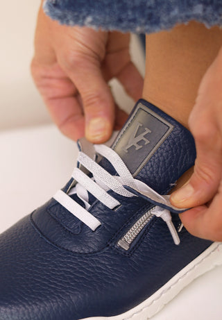 aktiver Sneaker Hirschleder marine