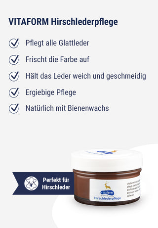 pflegende & farbauffrischende Hirschlederpflege 50 ml braun