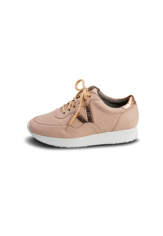 trendy Sneaker Hirschleder zartrosa