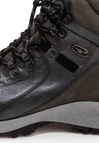 formstarke Trekkingstiefelette Nappaleder anthrazit