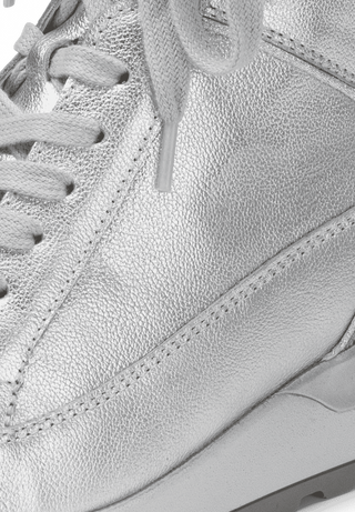 aktueller Sneaker-Boots Softnappaleder silber