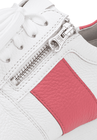 femininer Sneaker Hirschleder weiß/pink