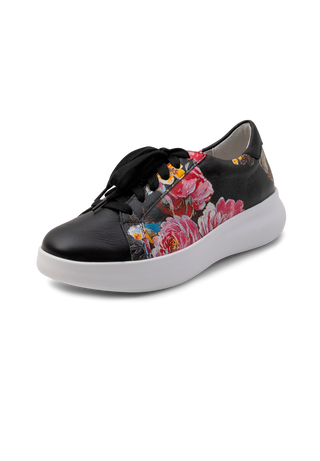 must-have Sneaker Hirschleder schwarz/floral