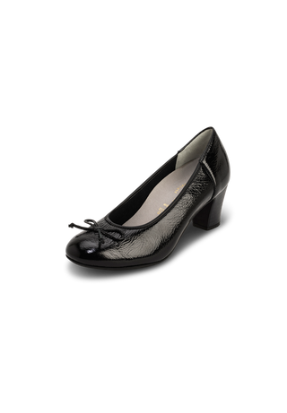 softer Pumps Hirschlack schwarz