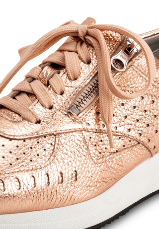 moderner Sneaker Hirschleder rosegold