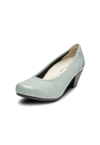 frischer Pumps Leder/Stretch mint