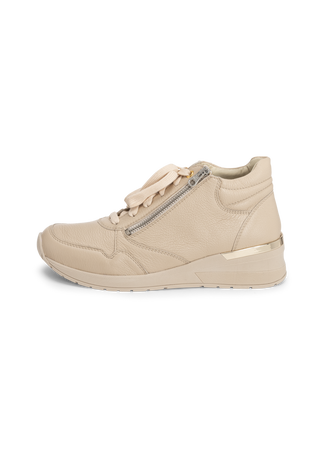 populärer High-Top-Sneaker Hirschleder beige