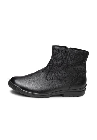 edle Stiefelette Hischleder schwarz