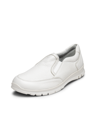 sportlicher Slipper Hirschleder offwhite