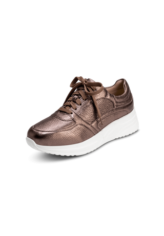 extrabreiter Sneaker Hirschleder bronze