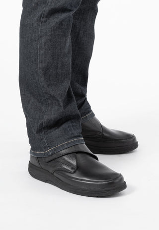 bequeme Stiefelette Hirschleder schwarz