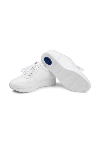 femininer Sneaker Hirschleder weiß/pink