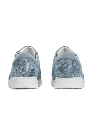 urbaner Sneaker Veloursleder jeansblau