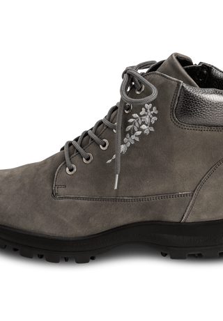 traumhafte Trekkingstiefelette Nubukleder grau