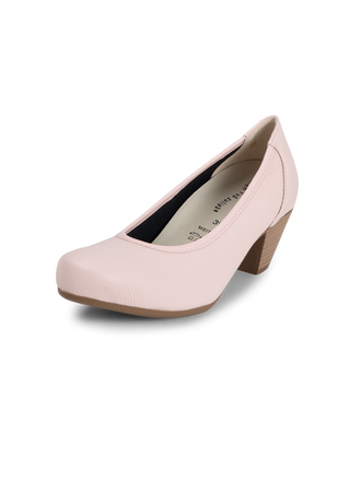 femininer Pumps Hirschleder puder