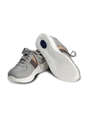 chunky Sneaker Hirschleder auster