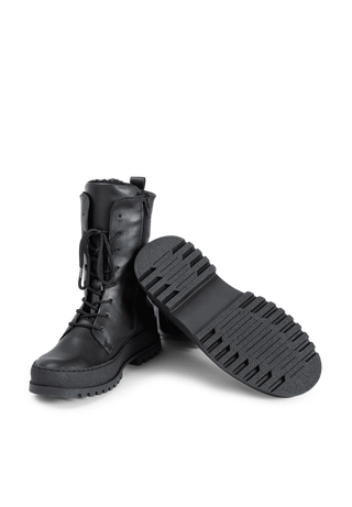 geniale Stiefelette Softnappaleder schwarz