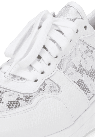 märchenhafter Sneaker Hirschleder weiß