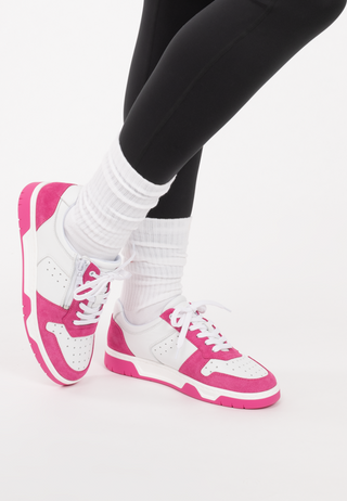 flotter Sneaker Nappaleder pink