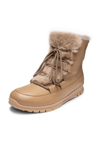 erstaunliche Stiefelette Hirschleder taupe