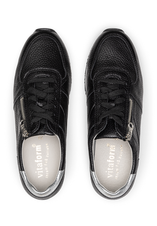 sagenhafter Sneaker Hirschleder schwarz
