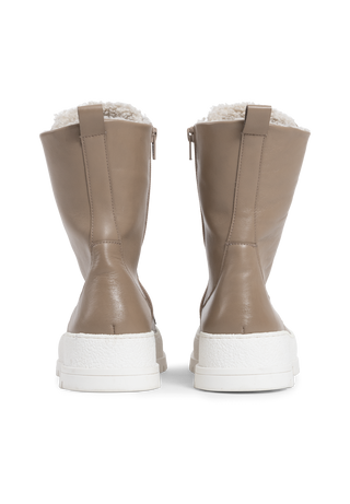 geniale Stiefelette Softnappaleder taupe