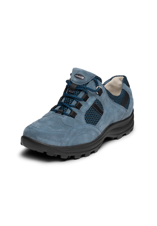 energievoller Trekking Veloursleder graublau