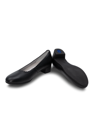 softer Pumps Hirschleder schwarz