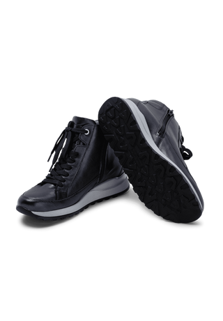 aktueller Sneaker-Boots Softnappaleder marine