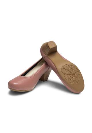 zarter Pumps Hirschleder winterrosa