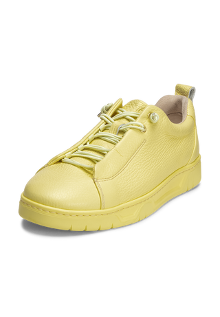 sehenswerter Sneaker Hirschleder hellgelb