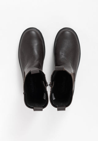 legerer Stiefel Hirschleder dunkelbraun