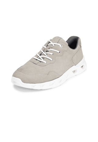 sportlicher Sneaker Nubukleder grau