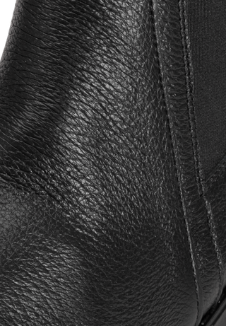 stylesichere Stiefelette Hirschleder schwarz