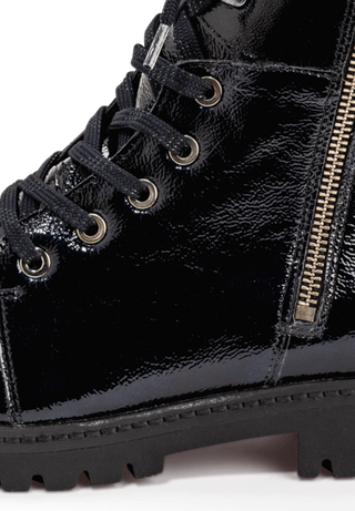 trendiger Bootie Nappaleder ozean