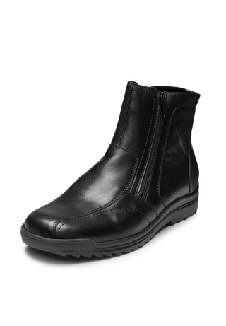 attraktiver Stiefel Nappaleder schwarz