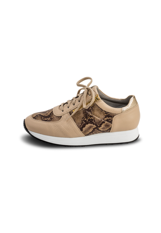 reptil Sneaker Hirschleder taupe/snake