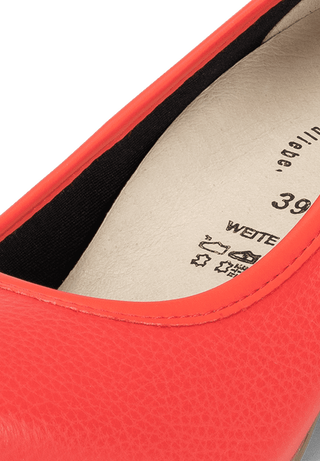 femininer Pumps Hirschleder koralle