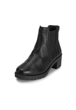 stylesichere Stiefelette Hirschleder schwarz